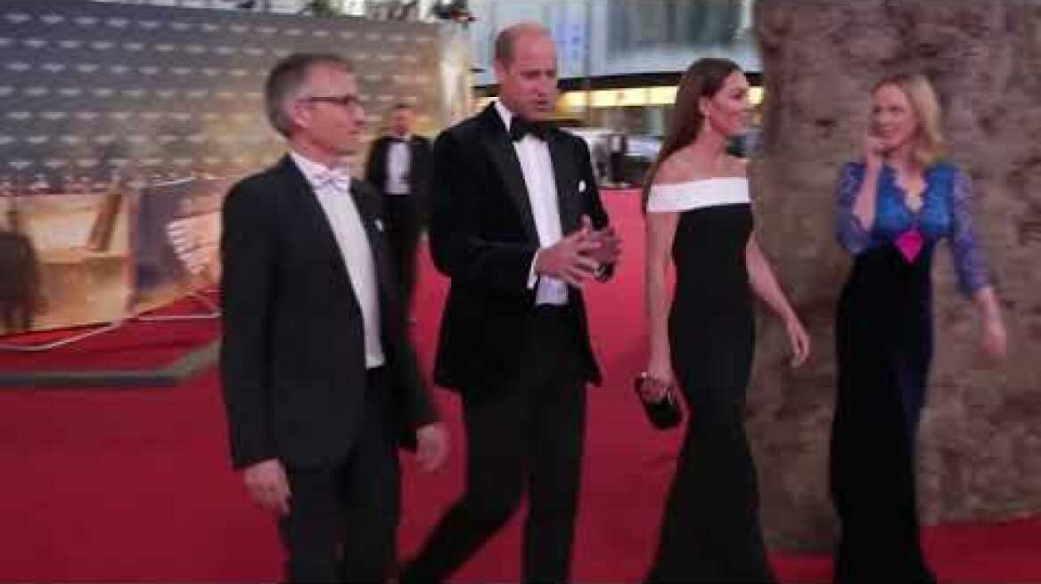 O Πρίγκιπας Ουίλιαμ και η Κέιτ Μίντλετον στην πρεμιέρα του Top Gun