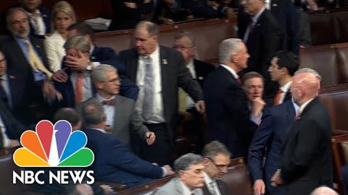 WATCH: Rogers restrained from going after Gaetz on House floor