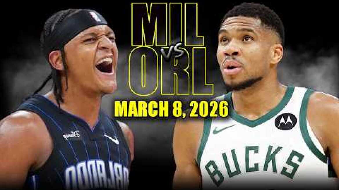 Milwaukee Bucks vs Orlando Magic Full Game Highlights – March 8, 2026 | NBA Season