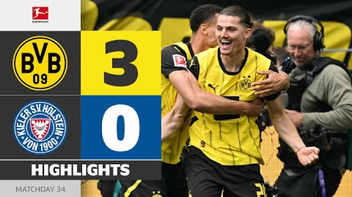 Secured The Spot! | BORUSSIA DORTMUND - HOLSTEIN KIEL | Highlights | Matchday 34 – Bundesliga 24/25