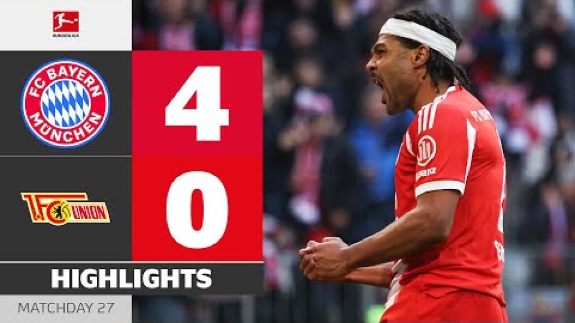 Gnabry-Brace In Massive Win! | FC BAYERN - UNION BERLIN | Highlights | Matchday 27 – Bundesliga