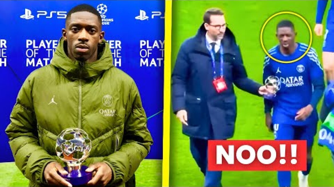 Ousmane Dembele Refuses MOTM Award After Aston Villa vs PSG