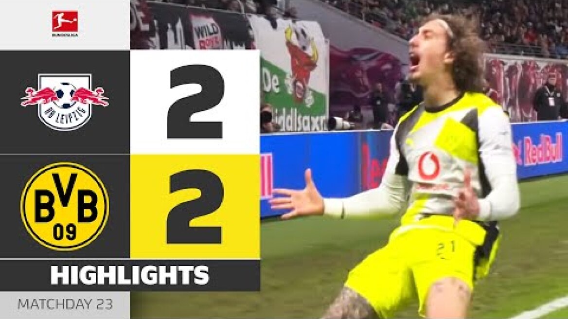 FABIO SILVA To The Rescue! | RB LEIPZIG - BORUSSIA DORTMUND | Highlights | Matchday 23 – Bundesliga
