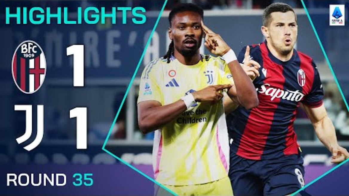 BOLOGNA-JUVENTUS 1-1 | HIGHLIGHTS | Points Shared in Bologna | Serie A 2024/25
