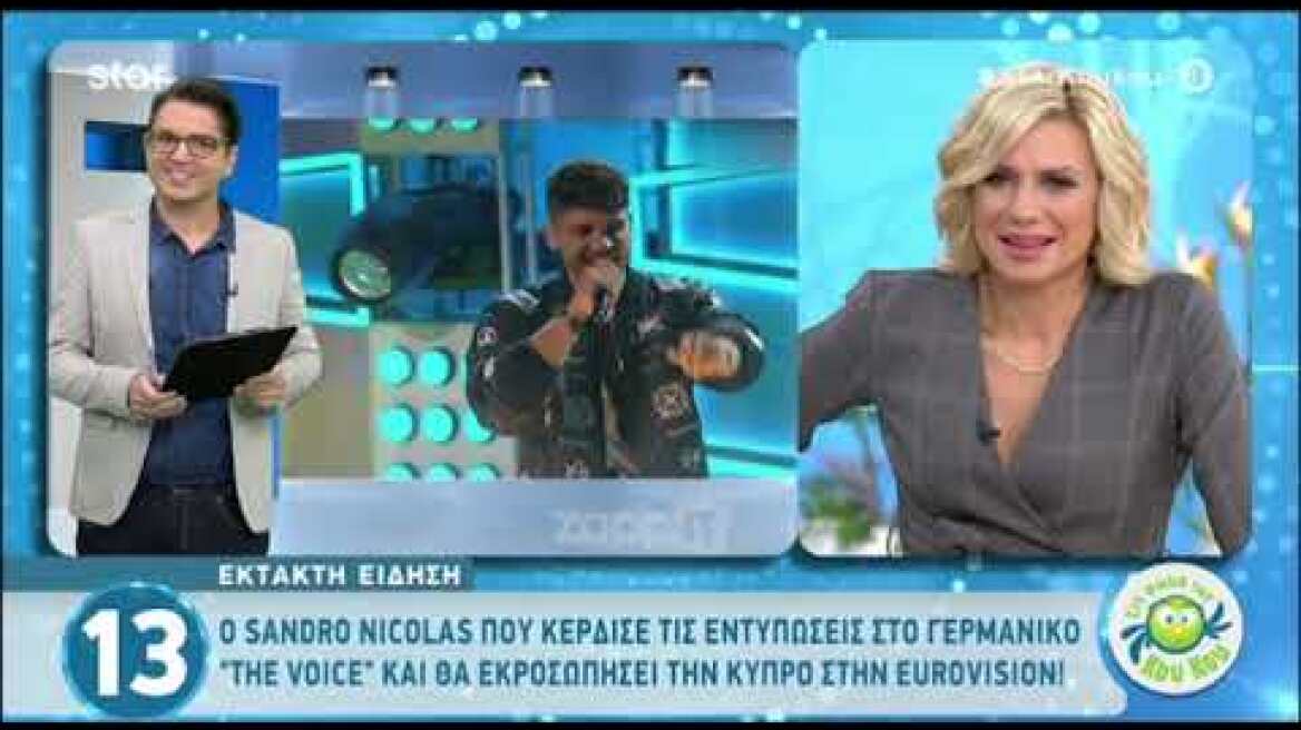 Eurovision 2020 Κύπρος: Ο Sandro Nicolas θα εκπροσωπήσει τη χώρα στον διαγωνισμό