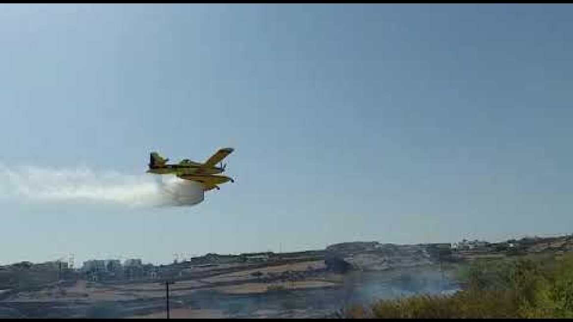 Μύκονος - Κατάσβεση φωτιάς