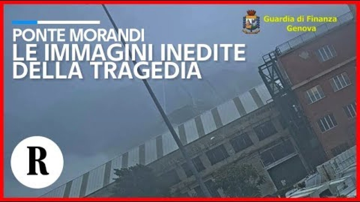 Ponte Morandi, le immagini inedite della tragedia: il crollo ripreso dalla videosorveglianza
