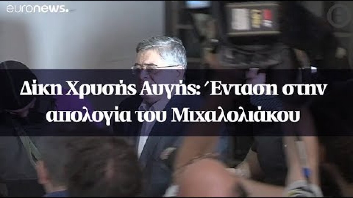 Δίκη Χρυσής Αυγής: Ένταση στην απολογία του Μιχαλολιάκου