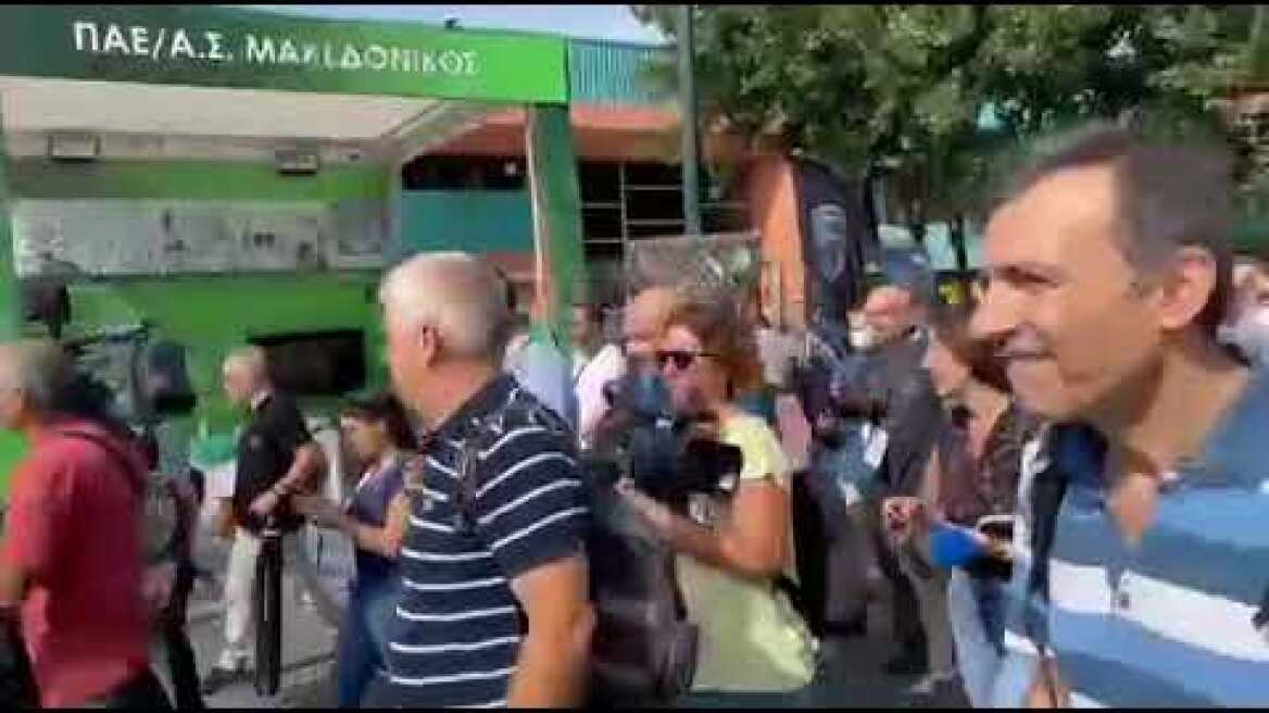 ΔΕΘ: Συμβολική διαμαρτυρία Μακεδονικού στην επίσκεψη Τσίπρα