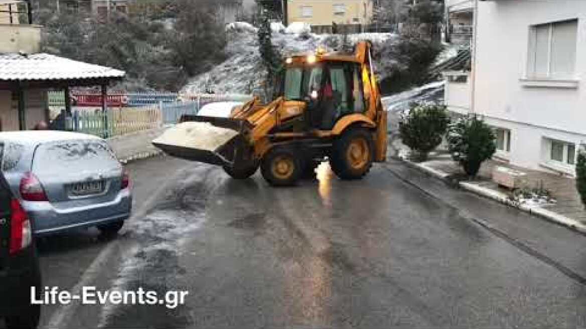 Το πρώτο χιόνι στην Θεσσαλονίκη