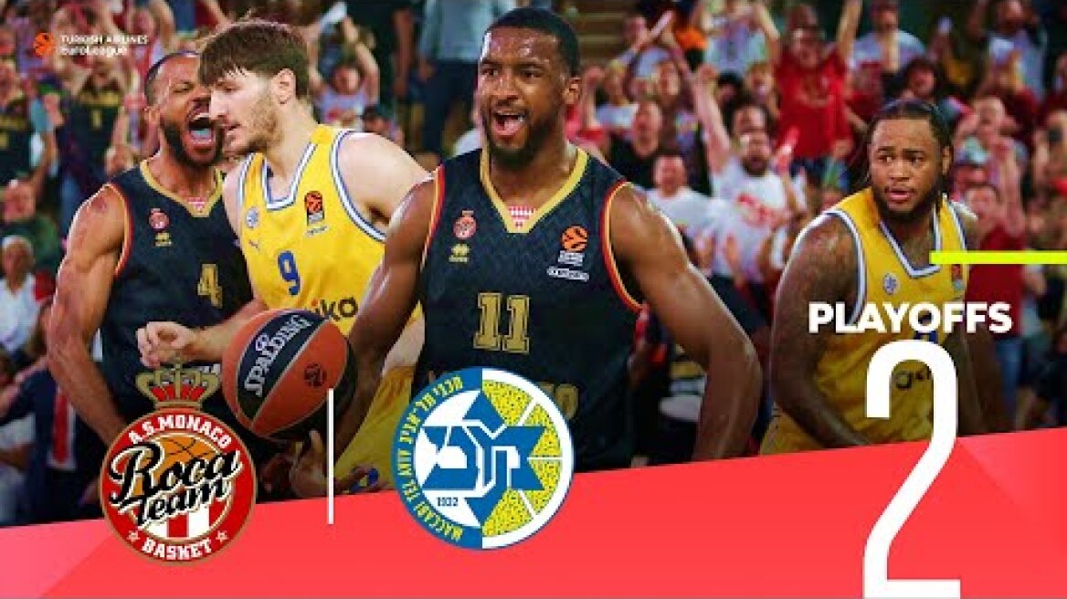 Loyd leads Monaco back on track! | Playoffs Game 2, Highlights | Turkish Airlines EuroLeague
