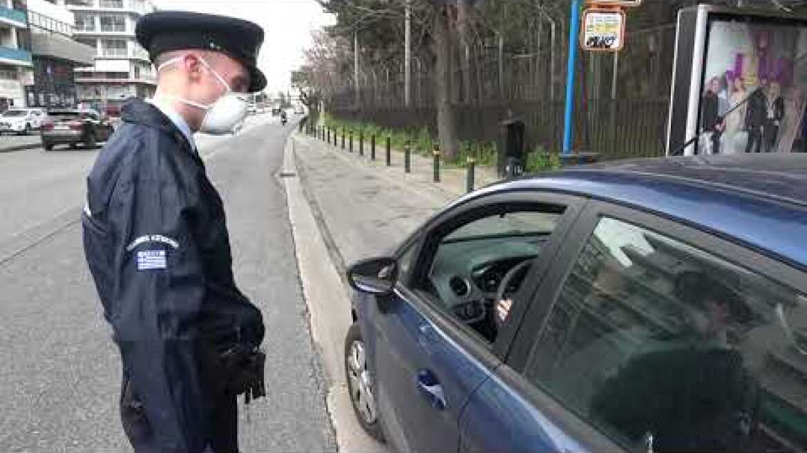 έλεγχοι για την εφαρμογή του μέτρου περιορισμού της κυκλοφορίας