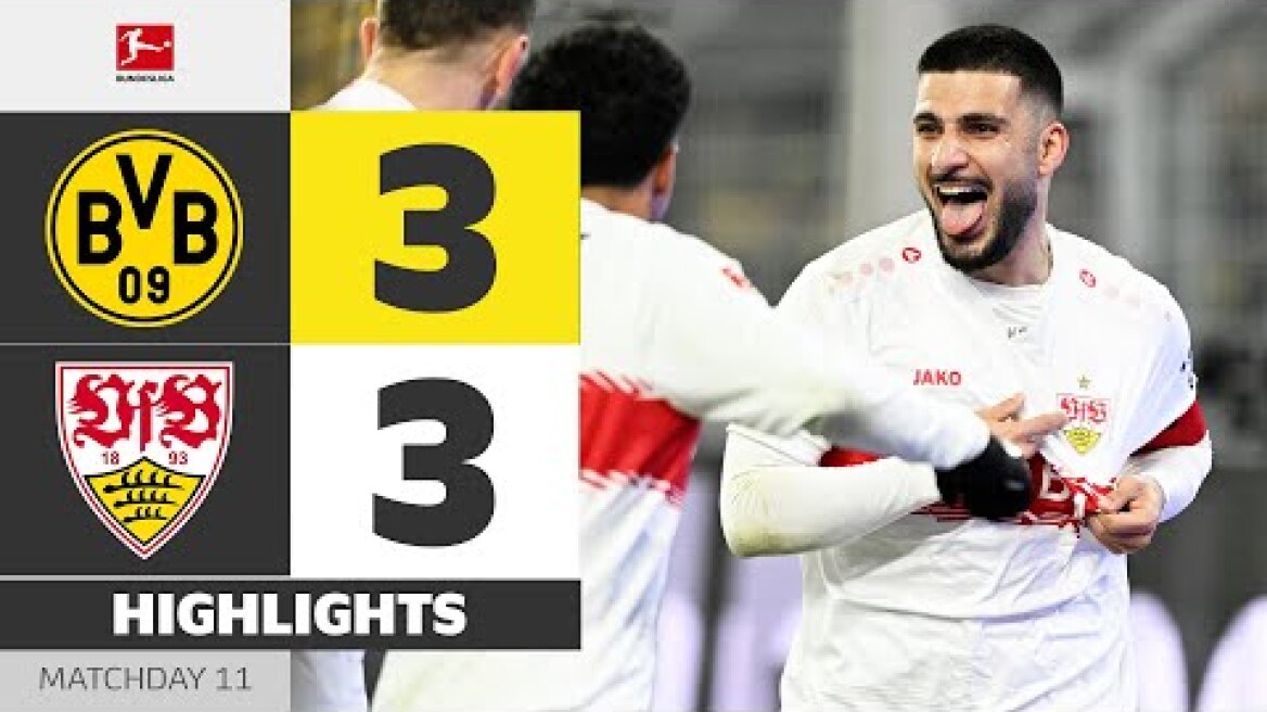 Hattrick-Hero Undav Secures Point! | BORUSSIA DORTMUND - VFB STUTTGART | HL | MD 11 – Bundesliga