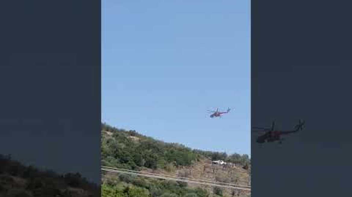 Φωτιά στο Άνω Σούλι Μαραθώνα (2)