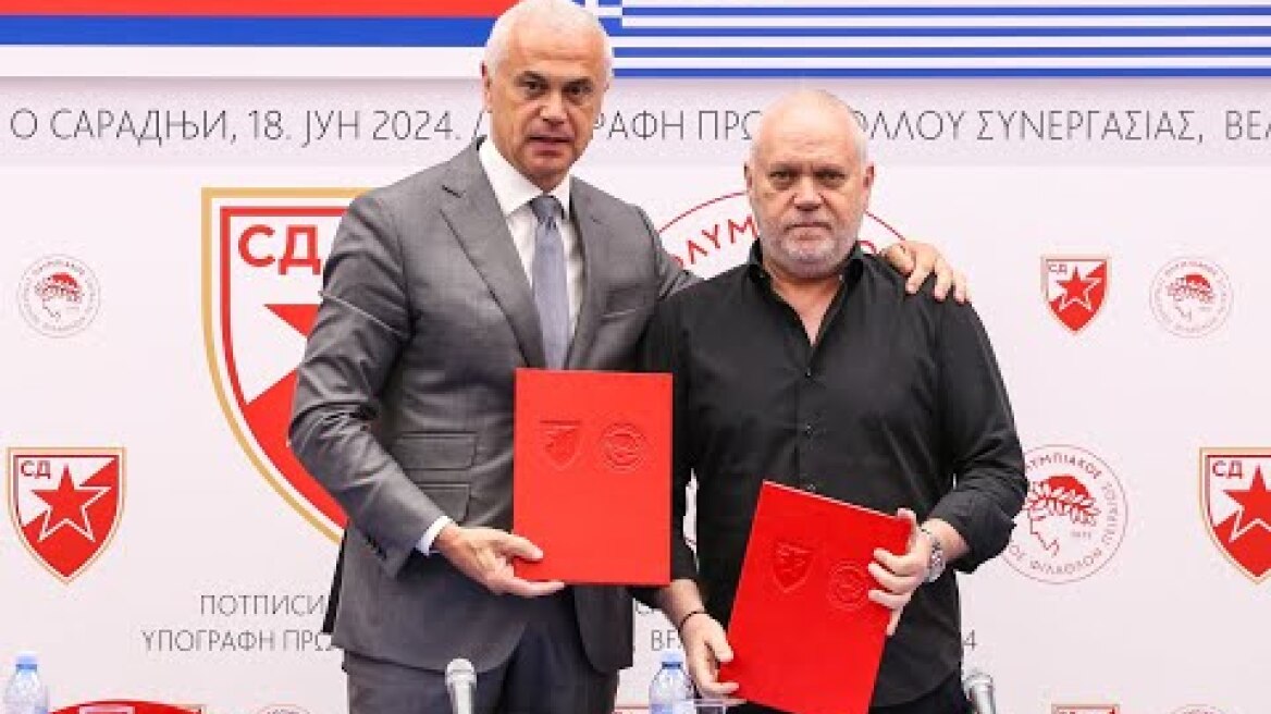 Crvena Zvezda and Olympiacos sign memorandum of understanding