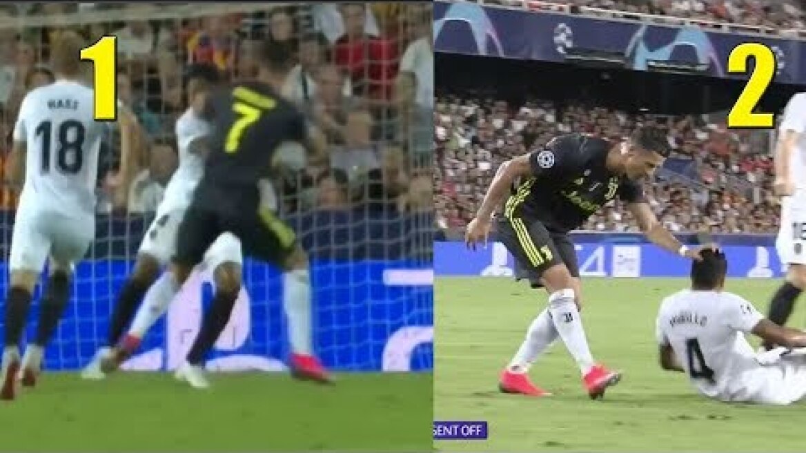 New ANGLE - Cristiano Ronaldo Deserved A Red Card vs Valencia ?