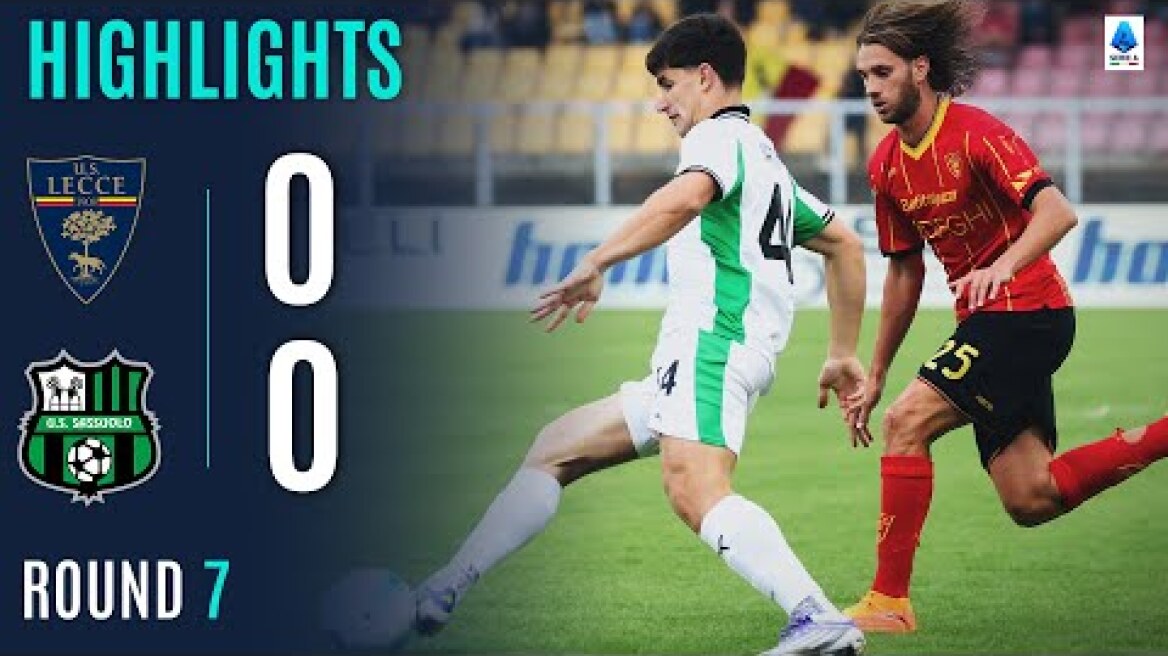 LECCE-SASSUOLO 0-0 | HIGHLIGHTS | Missed opportunities lead to draw | SERIE A 2025/26