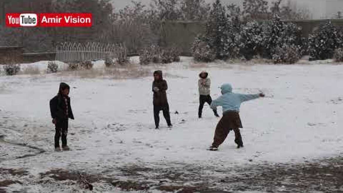 Amazing Snowfall in Kabul, Afghanistan 2020