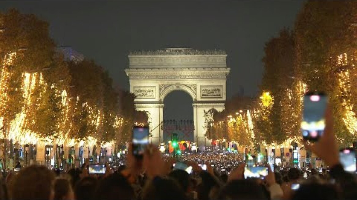 Launch of the Champs-Elysees Christmas lights in Paris | AFP