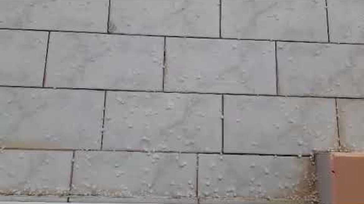 Έριξε χαλάζι στην Πάτρα