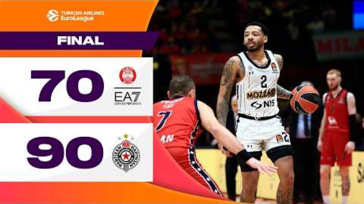 THREE Kings RAMPAGE | Armani Milan - Partizan | BASKETBALL HIGHLIGHTS R22 2024-25