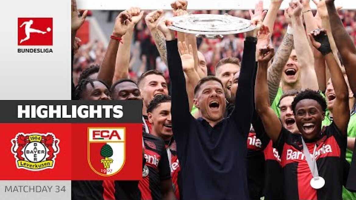 THEY REALLY DID IT! | Bayer 04 Leverkusen - FC Augsburg 2-1 | Highlights | Matchday 34 – Bundesliga