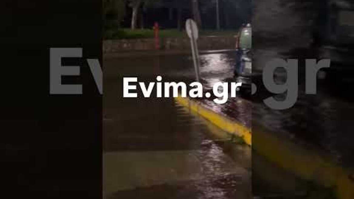 Πλημμύρισε το Πάρκο Λαού στη Χαλκίδα