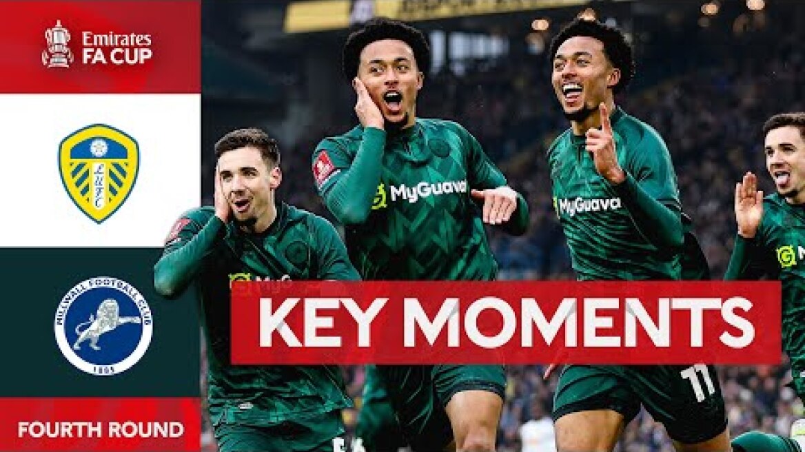 Leeds United v Millwall | Key Moments | Fourth Round | Emirates FA Cup 2024-25