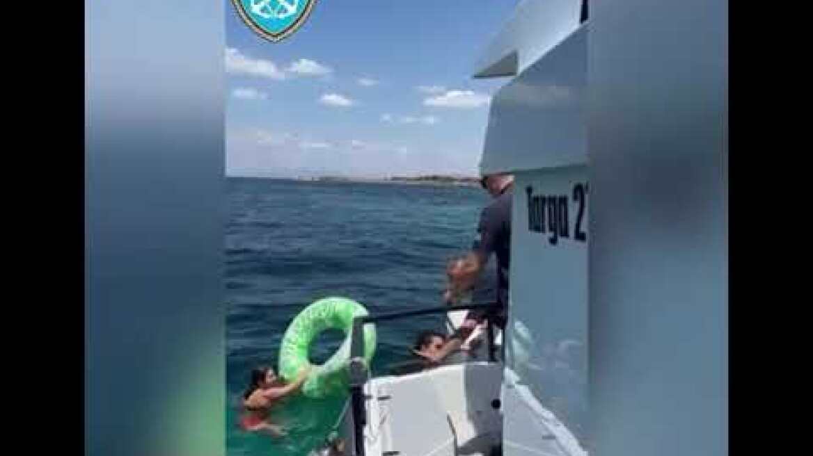 Παροχή συνδρομής σε κολυμβήτρια στη θαλάσσια περιοχή Καβουρίου Αττικής