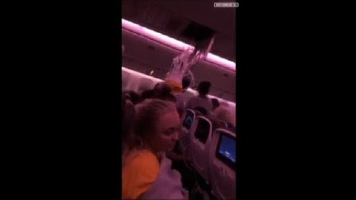 Video shows oxygen masks hanging on Air Canada flight following severe turbulence