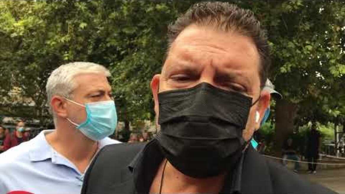 Κηδεία Μίκης Θεοδωράκης - δήλωση Γρηγόρη Μπιθικώτση