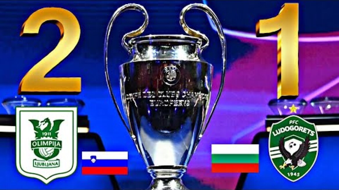 Olimpija Ljubljana 2-1 Ludogorets | UCL 2023-2024