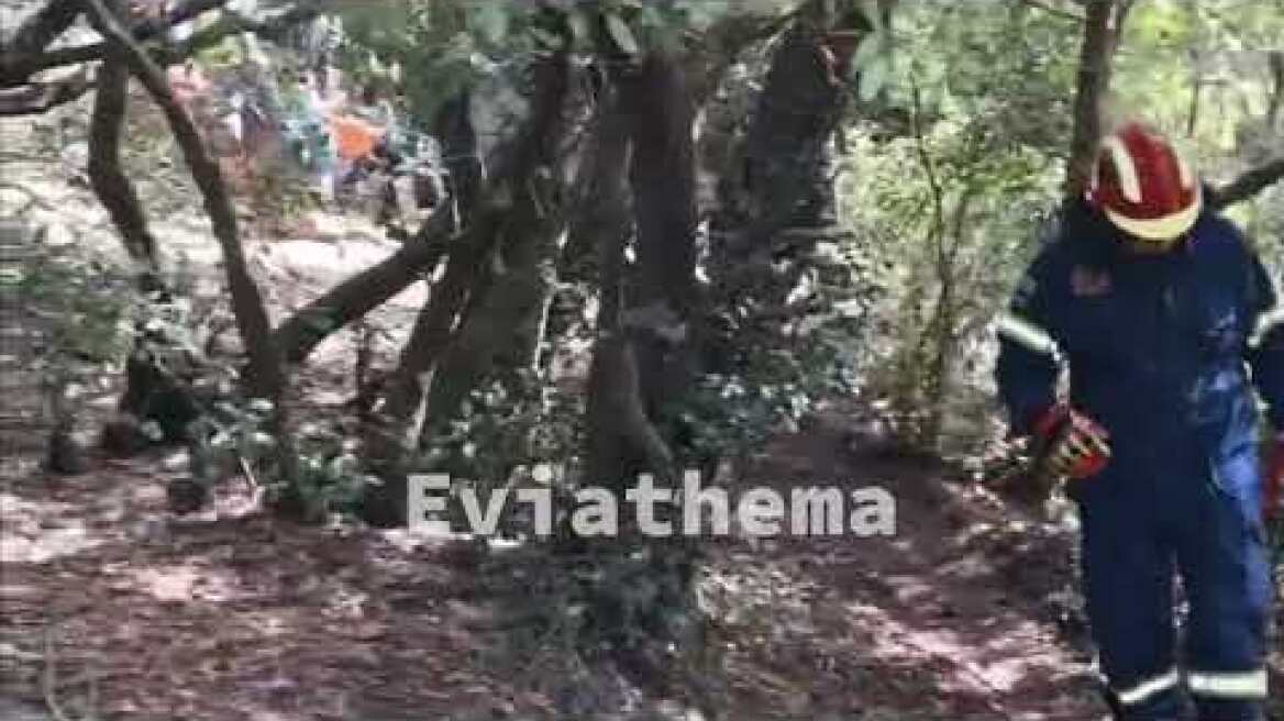 Διάσωση αναβάτη eduro στην Εύβοια