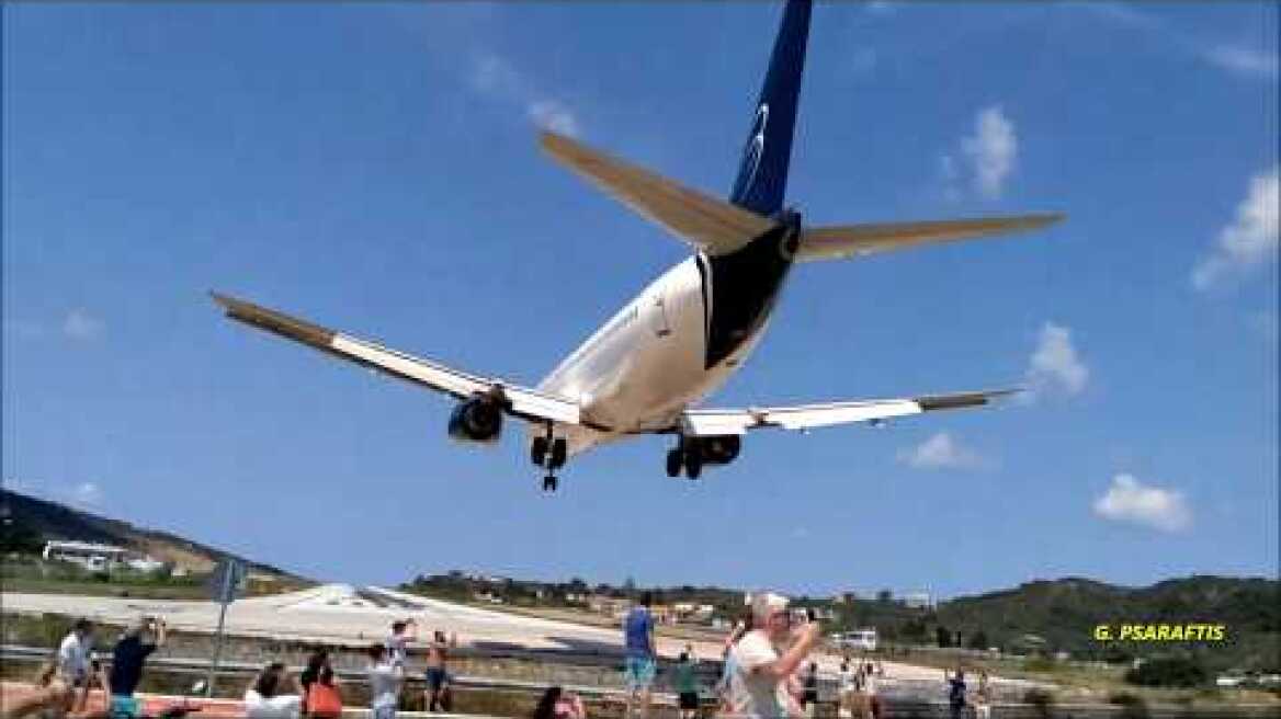 Θεαματική προσγείωση στο αεροδρόμιο Σκιάθου 17/7/2019