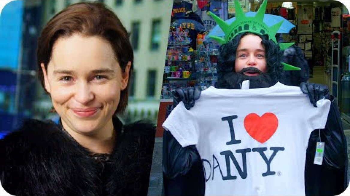 Emilia Clarke Pranks Times Square as Undercover Jon Snow (Game of Thrones) // Omaze