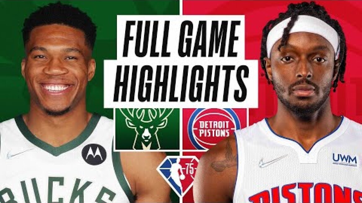 Game Recap: Bucks 117, Pistons 89