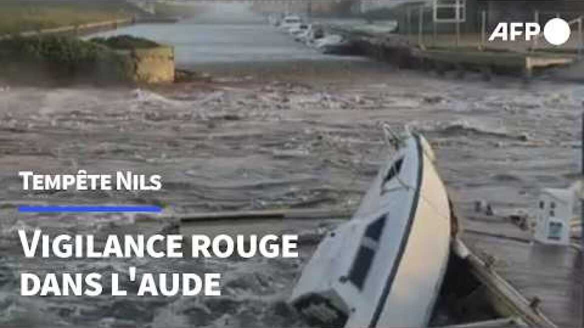 Tempête Nils: l'Aude balayée par des vents violents | AFP Images