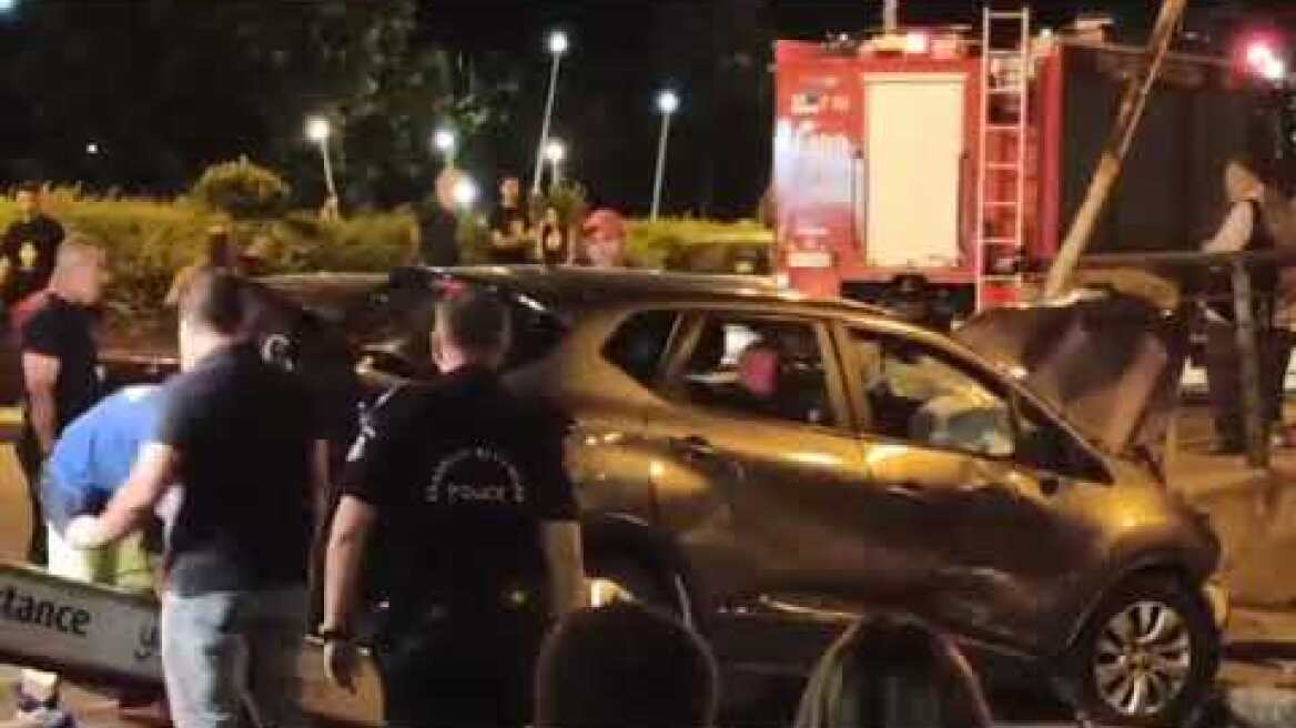 Λάρισα: Τροχαίο στη γέφυρα του Αλκαζάρ