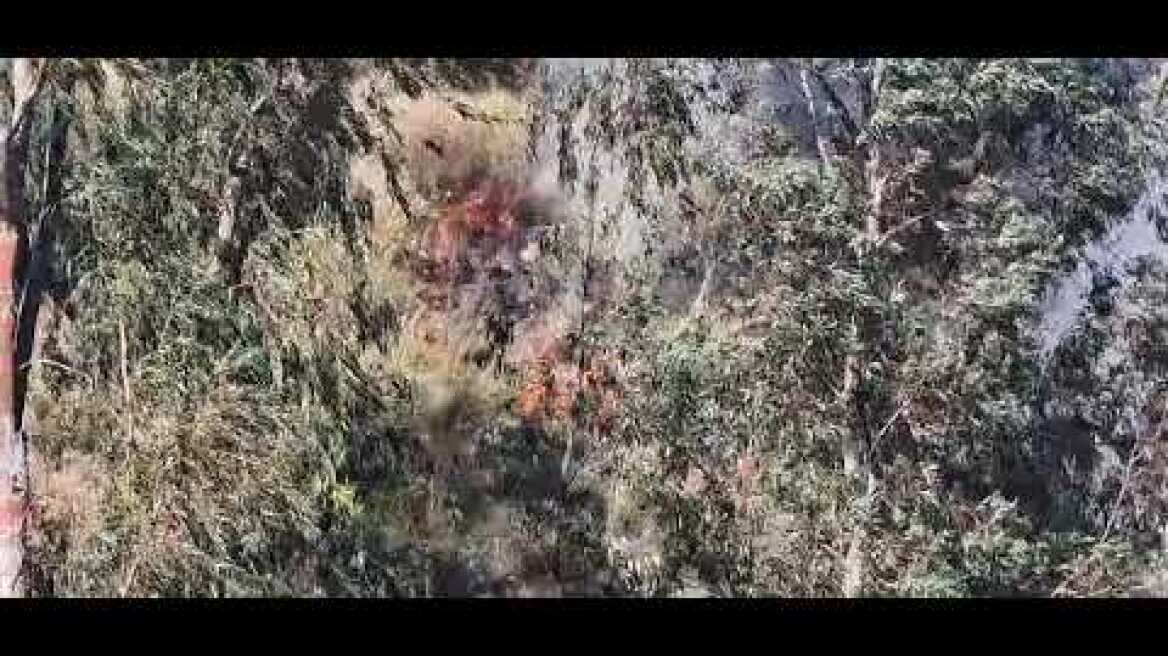 Φωτιά σε εξέλιξη στο "Λοφάκι"