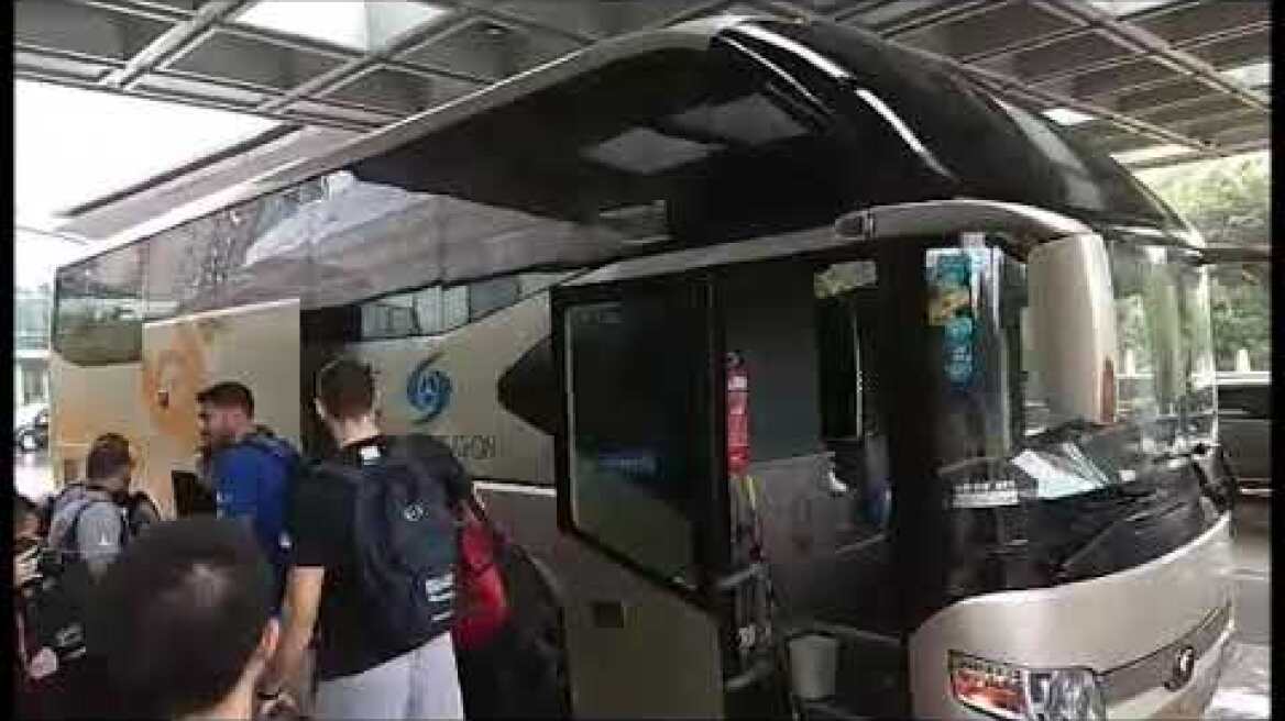 Εθνική Ανδρών: Άφιξη στην Ναντζίνγκ