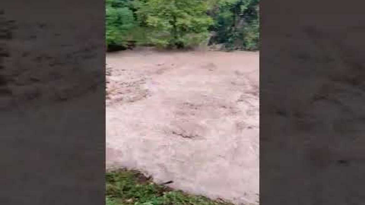 Πλημμύρα σε ιχθυοτροφείο στην Καρδίτσα