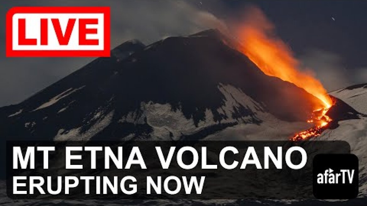 🔴 Live Now: 24/7 Mount Etna Volcano, Sicily, Italy (Multi-cams)