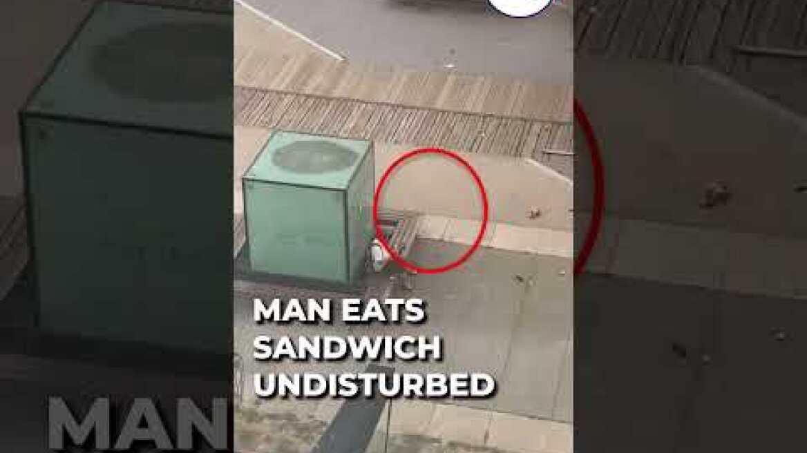 Viral Video: France Police & Protestors Clash, Inches Away Man Eats Sandwich Undisturbed