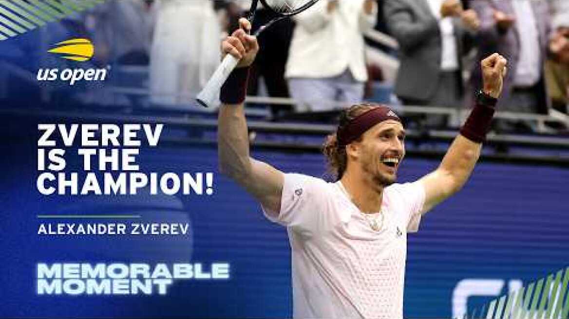 Alexander Zverev's Winning Moment | 2026 US Open