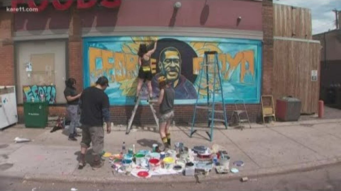 Peaceful protests in downtown Mpls over death of George Floyd