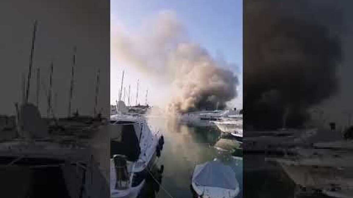 Γλυφάδα φωτιά σε σκάφος 2