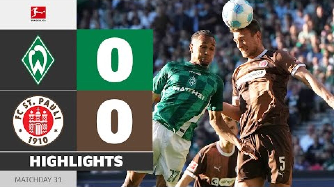 WERDER BREMEN - ST. PAULI | Highlights | Matchday 31 – Bundesliga 2024/25