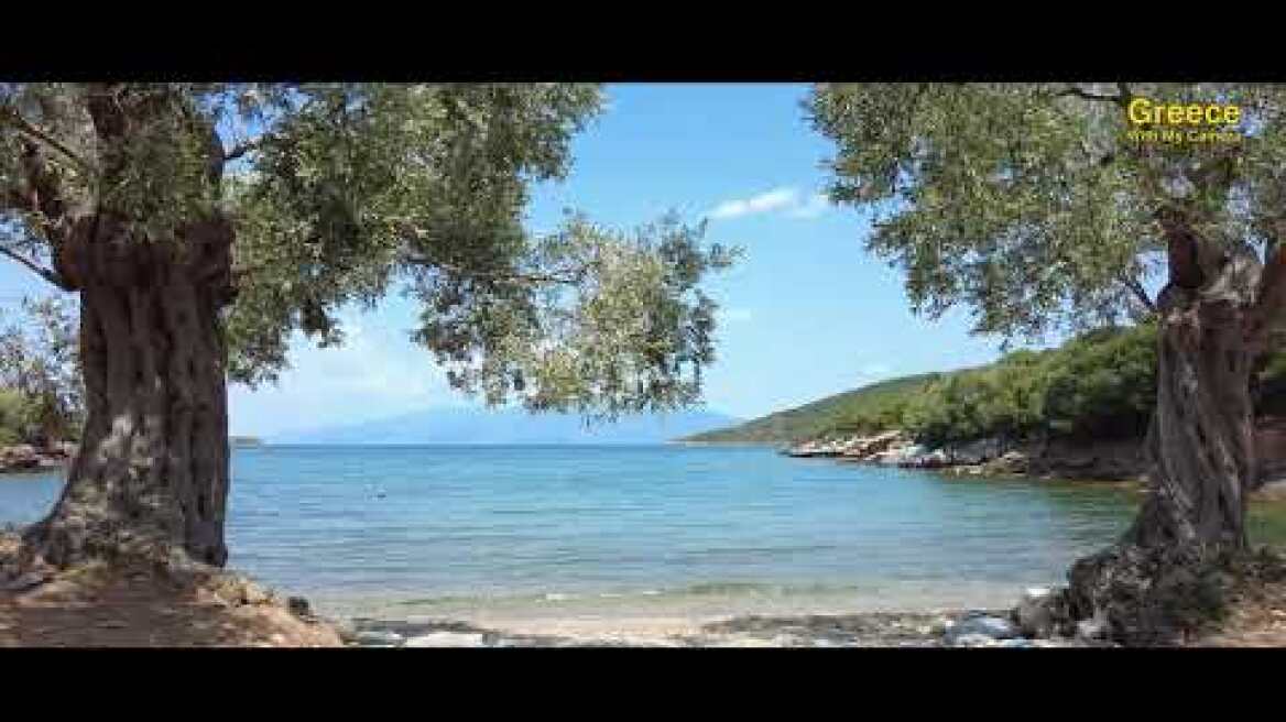 Greece - Pelion - Tzitzikia Beach - Πήλιο - Παραλία Τζιτζίκια - Επαρχιακή Oδός Μηλίνα - Τρίκερι - 4k