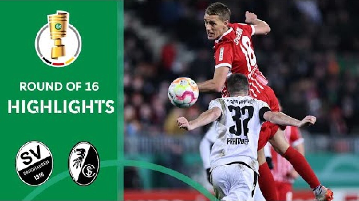 Dream goal from Petersen | SV Sandhausen vs. SC Freiburg 0-2 | Highlights | DFB-Pokal - Round of 16
