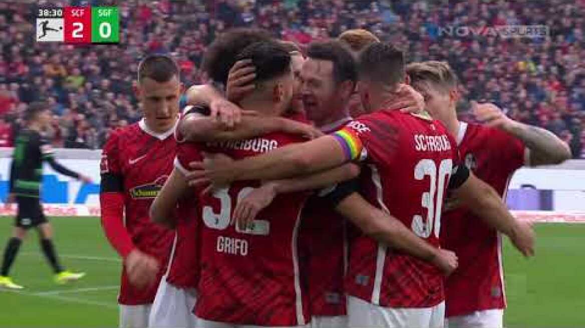 Φράιμπουργκ - Γκρόιτερ Φιρτ: 3-1 (MD 10, 30/10/2021)